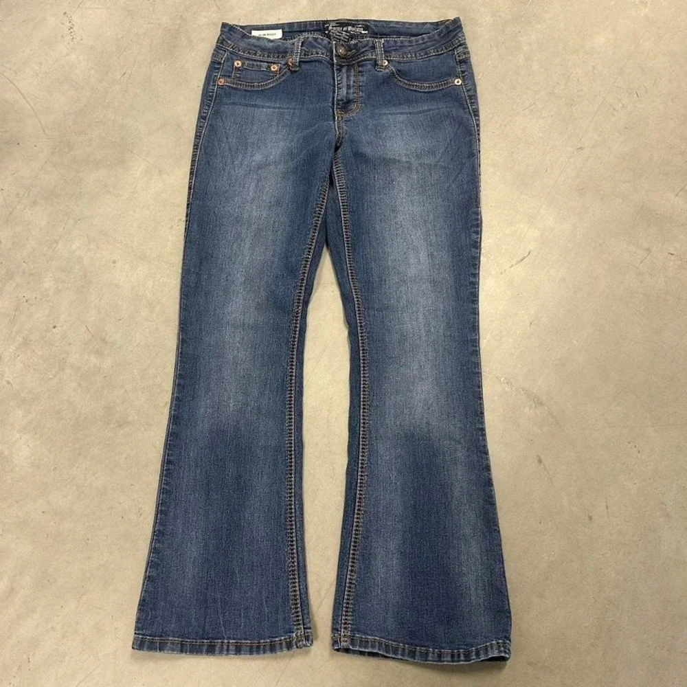 Y2K Dark‎ Wash Bootcut Flared Jeans